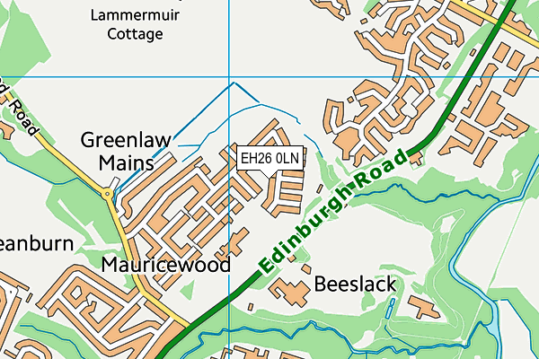 EH26 0LN map - OS VectorMap District (Ordnance Survey)