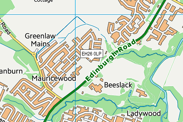 EH26 0LP map - OS VectorMap District (Ordnance Survey) EH26 0LP map - OS VectorMap District (Ordnance Survey)
