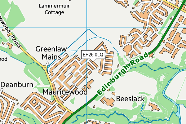 EH26 0LQ map - OS VectorMap District (Ordnance Survey)