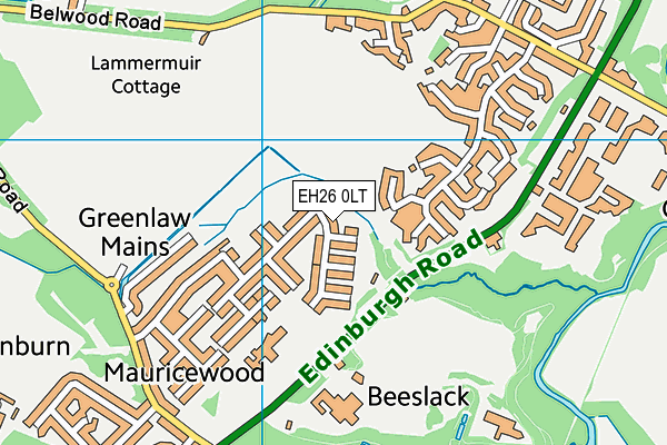 EH26 0LT map - OS VectorMap District (Ordnance Survey) EH26 0LT map - OS VectorMap District (Ordnance Survey)