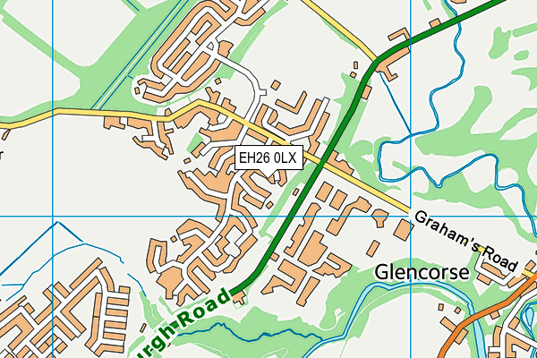 EH26 0LX map - OS VectorMap District (Ordnance Survey) EH26 0LX map - OS VectorMap District (Ordnance Survey)