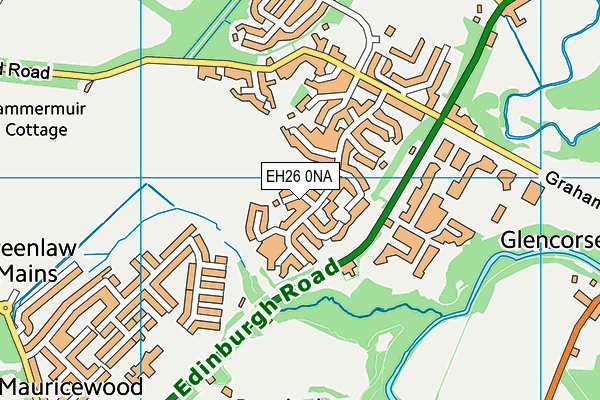 EH26 0NA map - OS VectorMap District (Ordnance Survey) EH26 0NA map - OS VectorMap District (Ordnance Survey)