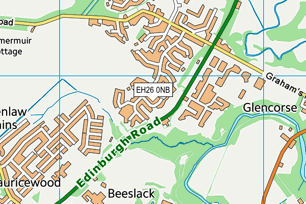 EH26 0NB map - OS VectorMap District (Ordnance Survey) EH26 0NB map - OS VectorMap District (Ordnance Survey)