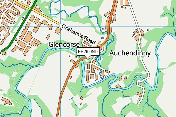 EH26 0ND map - OS VectorMap District (Ordnance Survey) EH26 0ND map - OS VectorMap District (Ordnance Survey)