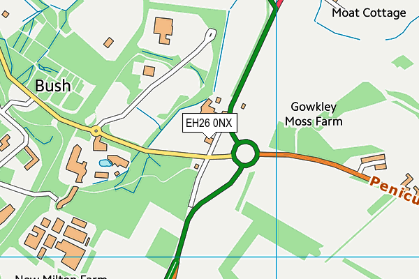 EH26 0NX map - OS VectorMap District (Ordnance Survey) EH26 0NX map - OS VectorMap District (Ordnance Survey)