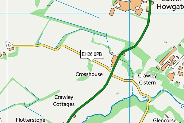 EH26 0PB map - OS VectorMap District (Ordnance Survey) EH26 0PB map - OS VectorMap District (Ordnance Survey)