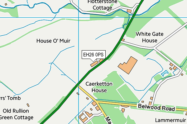 EH26 0PS map - OS VectorMap District (Ordnance Survey)