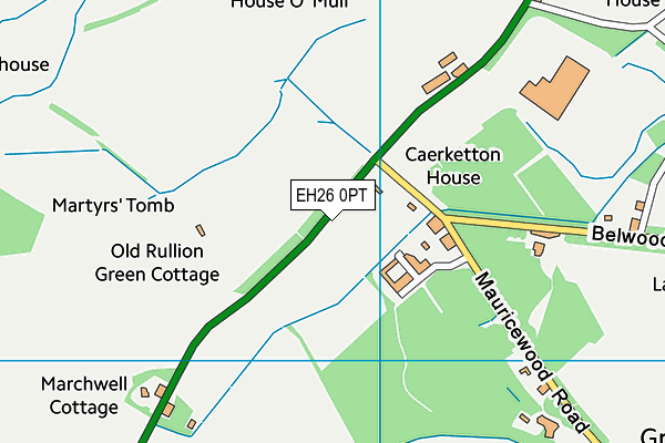 EH26 0PT map - OS VectorMap District (Ordnance Survey) EH26 0PT map - OS VectorMap District (Ordnance Survey)