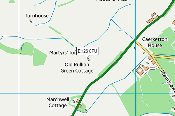 EH26 0PU map - OS VectorMap District (Ordnance Survey)