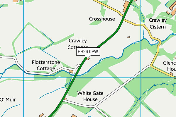EH26 0PW map - OS VectorMap District (Ordnance Survey)
