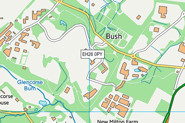 EH26 0PY map - OS VectorMap District (Ordnance Survey) EH26 0PY map - OS VectorMap District (Ordnance Survey)