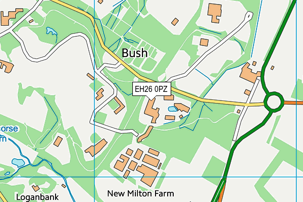 EH26 0PZ map - OS VectorMap District (Ordnance Survey) EH26 0PZ map - OS VectorMap District (Ordnance Survey)
