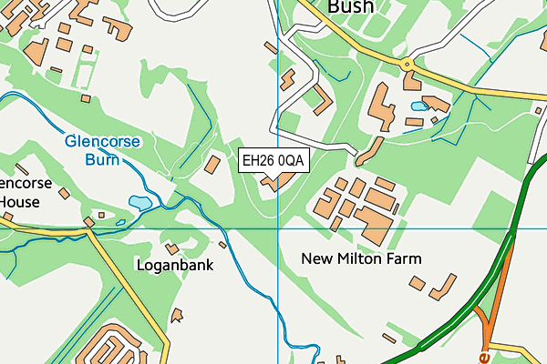 EH26 0QA map - OS VectorMap District (Ordnance Survey) EH26 0QA map - OS VectorMap District (Ordnance Survey)