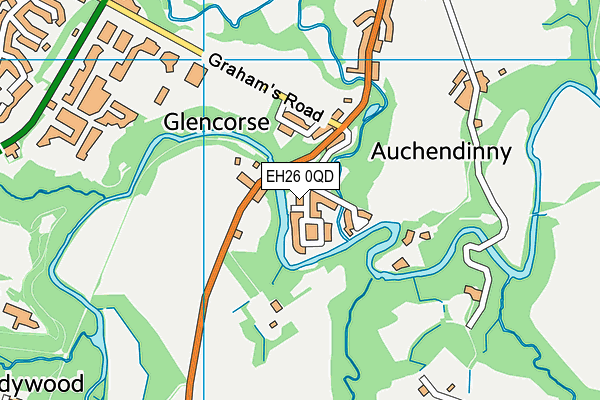 EH26 0QD map - OS VectorMap District (Ordnance Survey) EH26 0QD map - OS VectorMap District (Ordnance Survey)