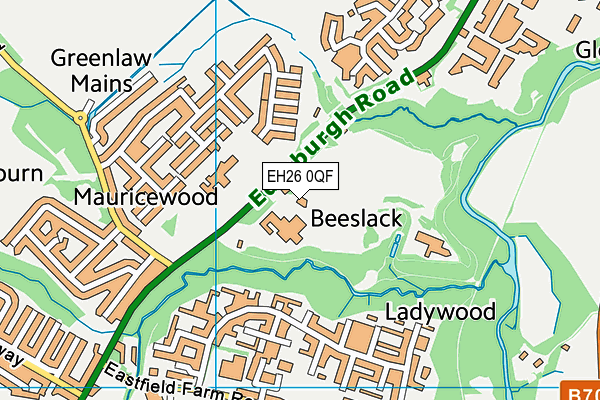 EH26 0QF map - OS VectorMap District (Ordnance Survey) EH26 0QF map - OS VectorMap District (Ordnance Survey)