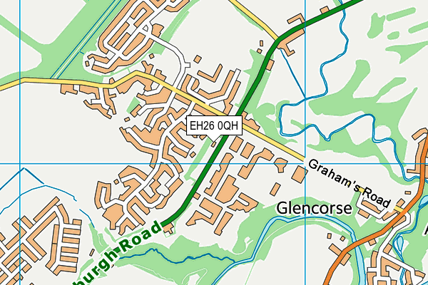 EH26 0QH map - OS VectorMap District (Ordnance Survey) EH26 0QH map - OS VectorMap District (Ordnance Survey)