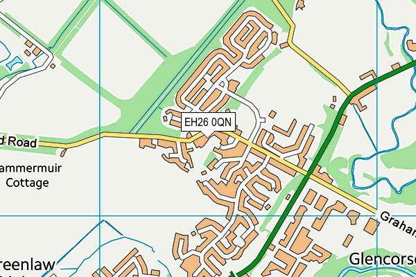 EH26 0QN map - OS VectorMap District (Ordnance Survey) EH26 0QN map - OS VectorMap District (Ordnance Survey)