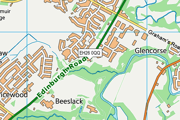 EH26 0QQ map - OS VectorMap District (Ordnance Survey) EH26 0QQ map - OS VectorMap District (Ordnance Survey)