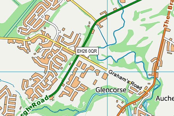 EH26 0QR map - OS VectorMap District (Ordnance Survey) EH26 0QR map - OS VectorMap District (Ordnance Survey)