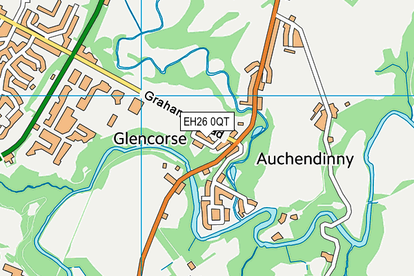 EH26 0QT map - OS VectorMap District (Ordnance Survey) EH26 0QT map - OS VectorMap District (Ordnance Survey)