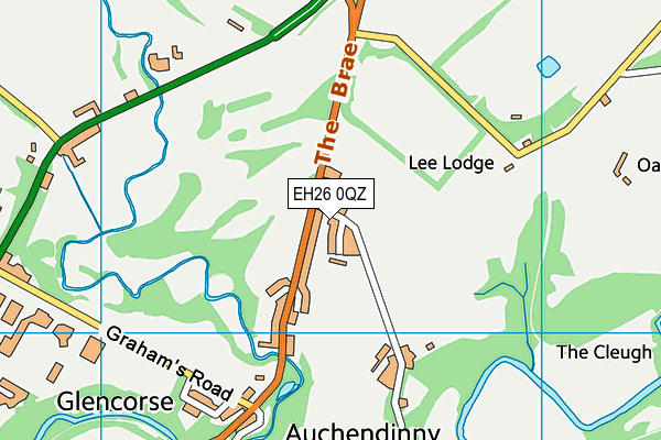 EH26 0QZ map - OS VectorMap District (Ordnance Survey) EH26 0QZ map - OS VectorMap District (Ordnance Survey)