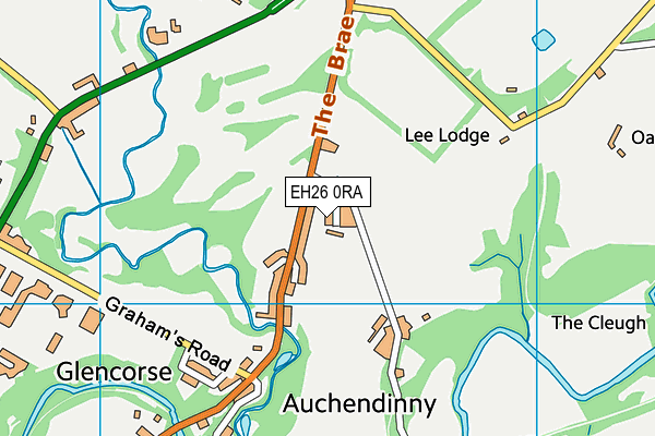 EH26 0RA map - OS VectorMap District (Ordnance Survey)