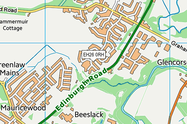 EH26 0RH map - OS VectorMap District (Ordnance Survey) EH26 0RH map - OS VectorMap District (Ordnance Survey)