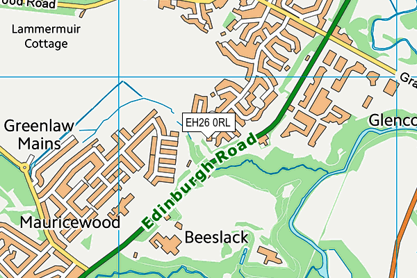 EH26 0RL map - OS VectorMap District (Ordnance Survey) EH26 0RL map - OS VectorMap District (Ordnance Survey)