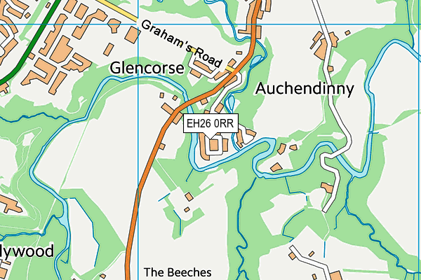 EH26 0RR map - OS VectorMap District (Ordnance Survey) EH26 0RR map - OS VectorMap District (Ordnance Survey)