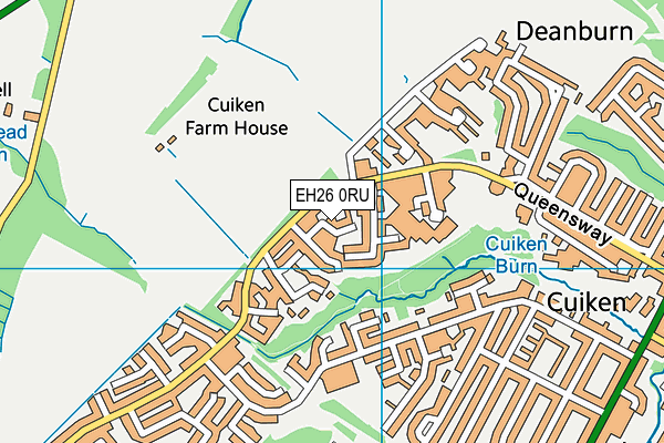 EH26 0RU map - OS VectorMap District (Ordnance Survey) EH26 0RU map - OS VectorMap District (Ordnance Survey)