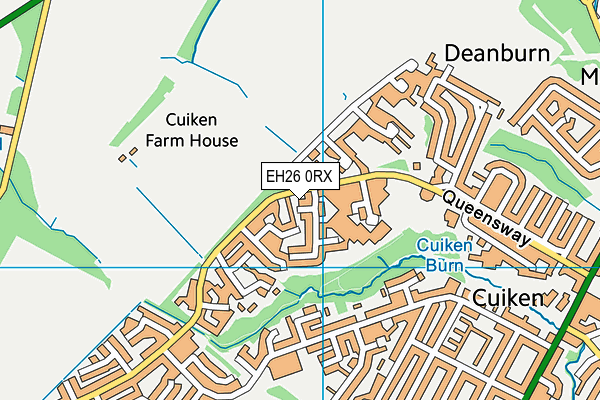 EH26 0RX map - OS VectorMap District (Ordnance Survey) EH26 0RX map - OS VectorMap District (Ordnance Survey)