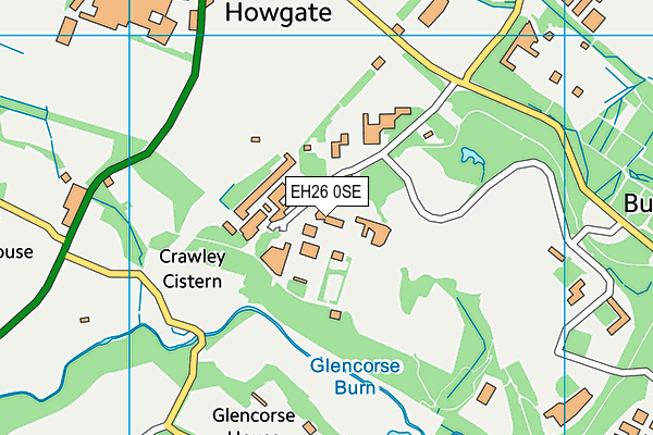 EH26 0SE map - OS VectorMap District (Ordnance Survey) EH26 0SE map - OS VectorMap District (Ordnance Survey)