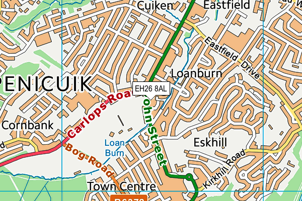 EH26 8AL map - OS VectorMap District (Ordnance Survey) EH26 8AL map - OS VectorMap District (Ordnance Survey)