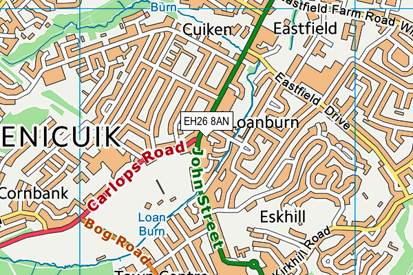 EH26 8AN map - OS VectorMap District (Ordnance Survey) EH26 8AN map - OS VectorMap District (Ordnance Survey)