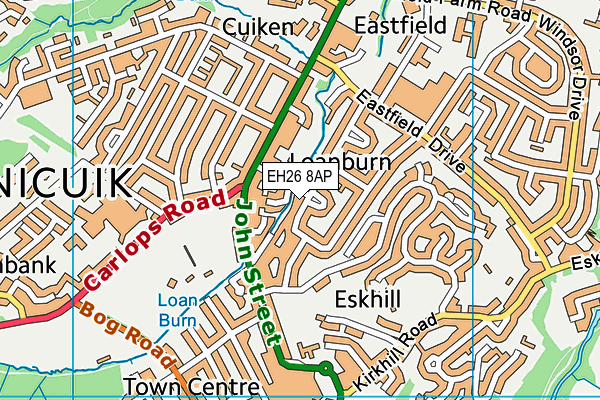 EH26 8AP map - OS VectorMap District (Ordnance Survey) EH26 8AP map - OS VectorMap District (Ordnance Survey)