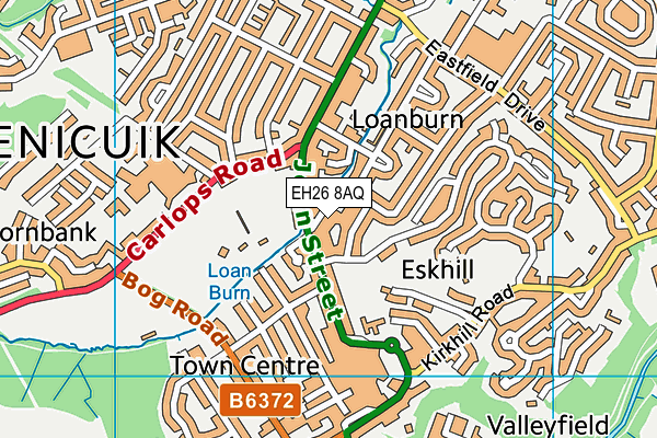 EH26 8AQ map - OS VectorMap District (Ordnance Survey) EH26 8AQ map - OS VectorMap District (Ordnance Survey)