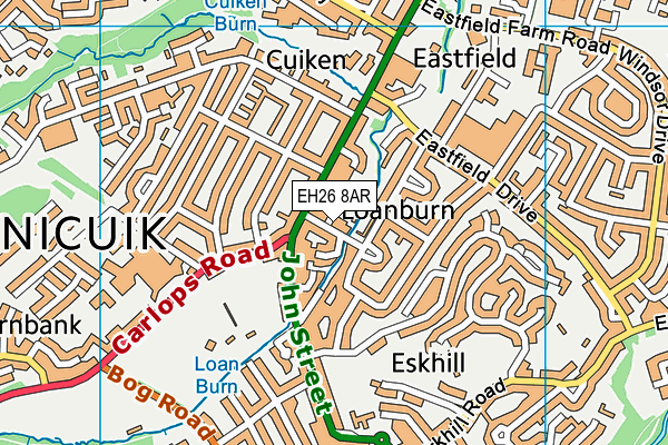EH26 8AR map - OS VectorMap District (Ordnance Survey) EH26 8AR map - OS VectorMap District (Ordnance Survey)