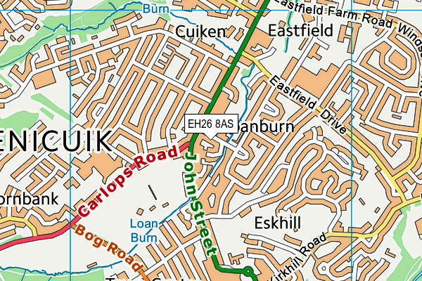 EH26 8AS map - OS VectorMap District (Ordnance Survey) EH26 8AS map - OS VectorMap District (Ordnance Survey)