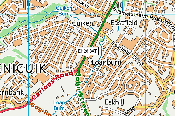 EH26 8AT map - OS VectorMap District (Ordnance Survey) EH26 8AT map - OS VectorMap District (Ordnance Survey)