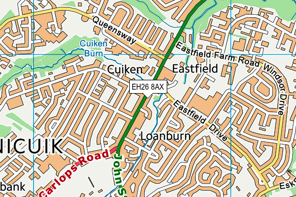EH26 8AX map - OS VectorMap District (Ordnance Survey) EH26 8AX map - OS VectorMap District (Ordnance Survey)