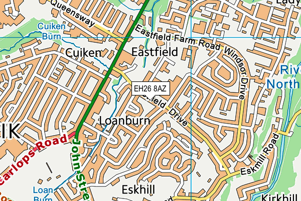 EH26 8AZ map - OS VectorMap District (Ordnance Survey) EH26 8AZ map - OS VectorMap District (Ordnance Survey)