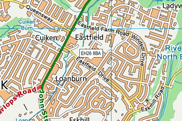EH26 8BA map - OS VectorMap District (Ordnance Survey) EH26 8BA map - OS VectorMap District (Ordnance Survey)