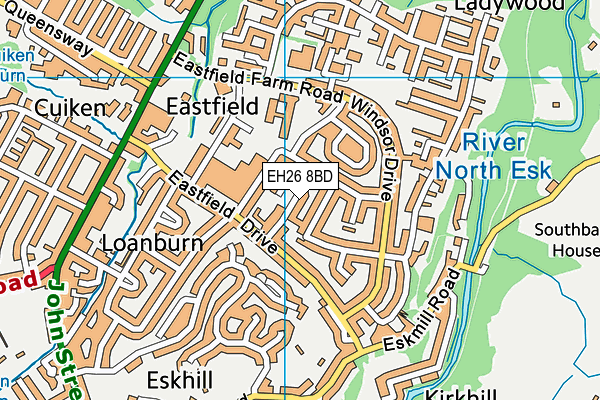 EH26 8BD map - OS VectorMap District (Ordnance Survey) EH26 8BD map - OS VectorMap District (Ordnance Survey)
