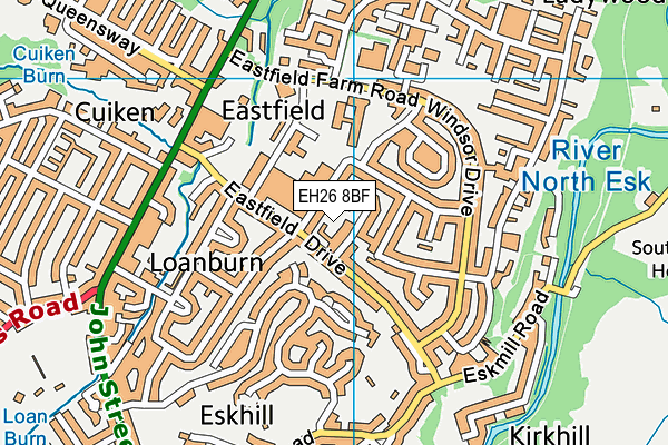 EH26 8BF map - OS VectorMap District (Ordnance Survey) EH26 8BF map - OS VectorMap District (Ordnance Survey)