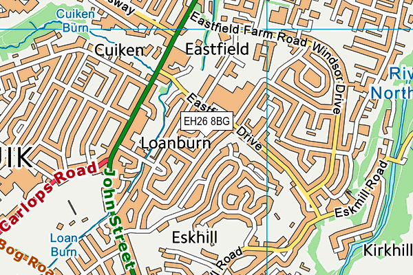 EH26 8BG map - OS VectorMap District (Ordnance Survey) EH26 8BG map - OS VectorMap District (Ordnance Survey)