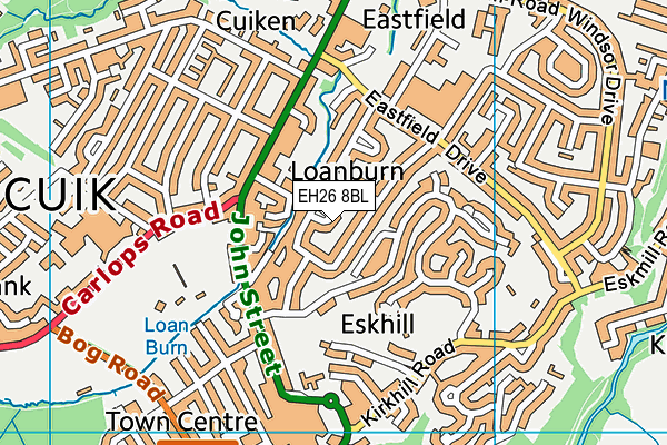 EH26 8BL map - OS VectorMap District (Ordnance Survey) EH26 8BL map - OS VectorMap District (Ordnance Survey)