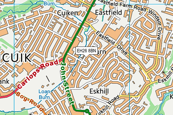 EH26 8BN map - OS VectorMap District (Ordnance Survey) EH26 8BN map - OS VectorMap District (Ordnance Survey)
