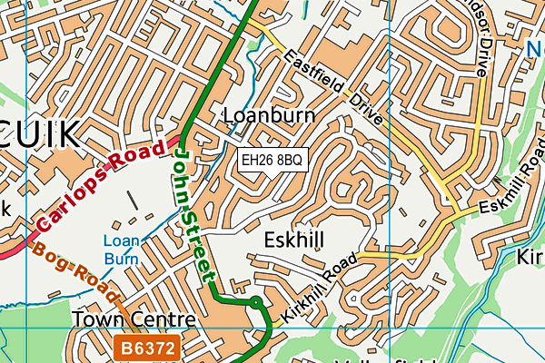 EH26 8BQ map - OS VectorMap District (Ordnance Survey) EH26 8BQ map - OS VectorMap District (Ordnance Survey)