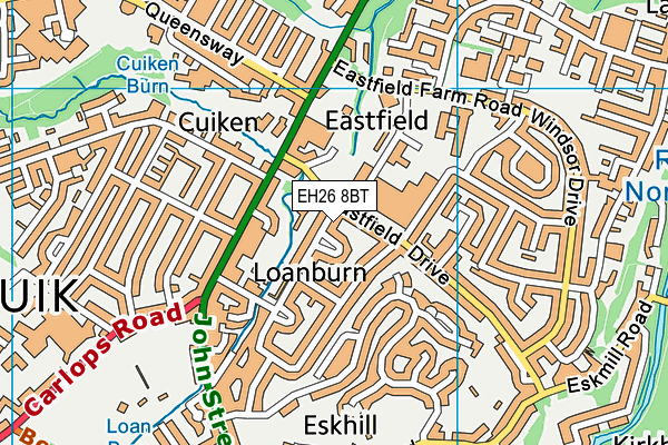 EH26 8BT map - OS VectorMap District (Ordnance Survey) EH26 8BT map - OS VectorMap District (Ordnance Survey)
