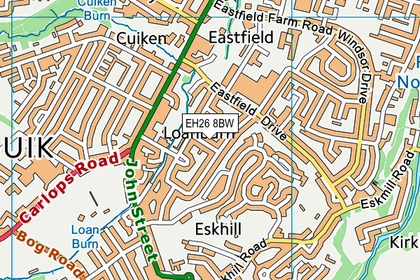 EH26 8BW map - OS VectorMap District (Ordnance Survey) EH26 8BW map - OS VectorMap District (Ordnance Survey)